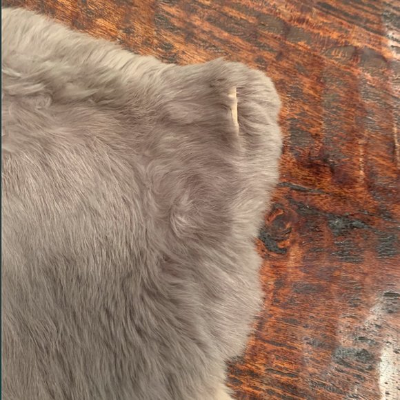 Vintage Gray Rabbit Fur Vest Jacket - Picture 5 of 5